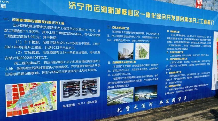 濟寧市啟動安順路跨老運河大橋等項目建設(shè) 運河新城核心區(qū)破土動工